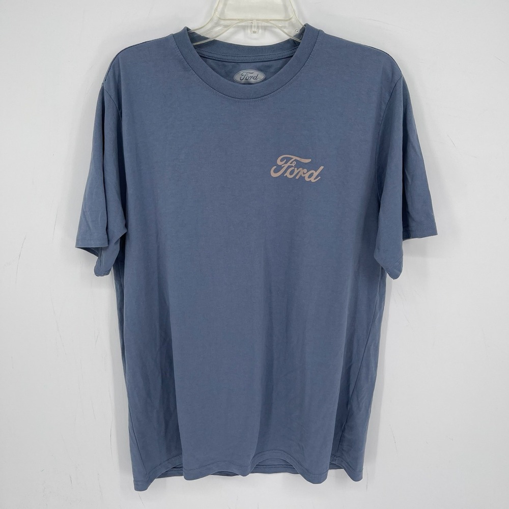 Ford Men's Blue 78 Bronco Script Graphic Short Sleeve Relaxed Tee T-Shirt Size L